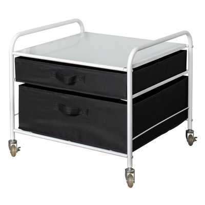 Commode de rangement 2 tiroirs pour réfrigérateur