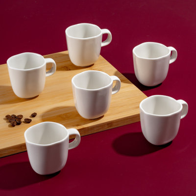 Tasse à espresso non empilable en porcelaine de qualité supérieure EARTH - IVORY