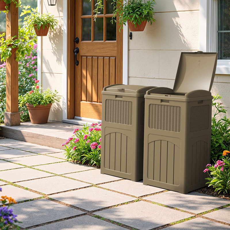 Ensemble de 2 poubelles 35 gallons, Tanné