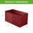  4X2x2ft Outdoor Metal Raised Garden Bed For Vegetables Flowers Herbs - Royal Red-349714919-349714920
