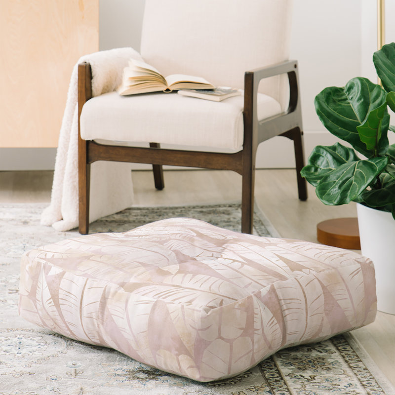 Schatzi Island Goddess Leaf Square Pillow Cover & Insert, Brown