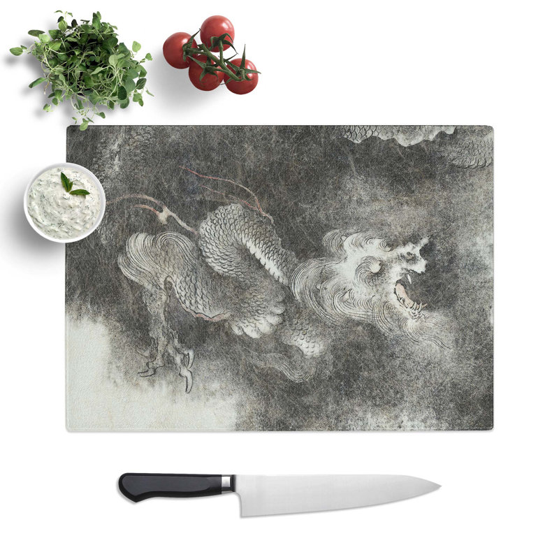 Glass Dragon by Zhang Zeduan Chopping Board, 28.5 cm W x 20 cm L