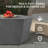 35-Inch Outdoor Side Table, Magnesium Oxide Hexagonal Coffee Table with Rain Cover-74827277