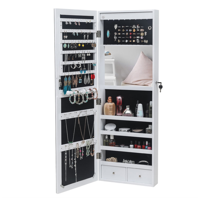 Armoire à bijoux murale avec Miroir bohden