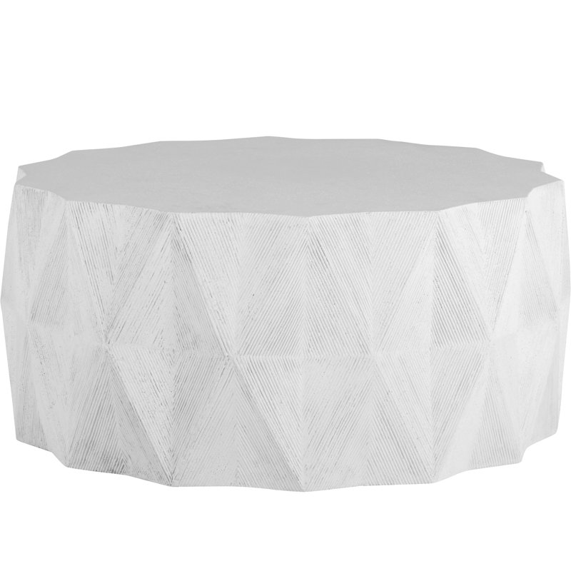 Cast Stone Coffee Table, Natural Stone