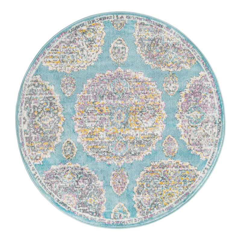 Paragon Floral Indoor Rug, Round 3'3"