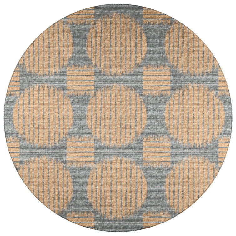 Volkard Chenille Washable Geometric Rug