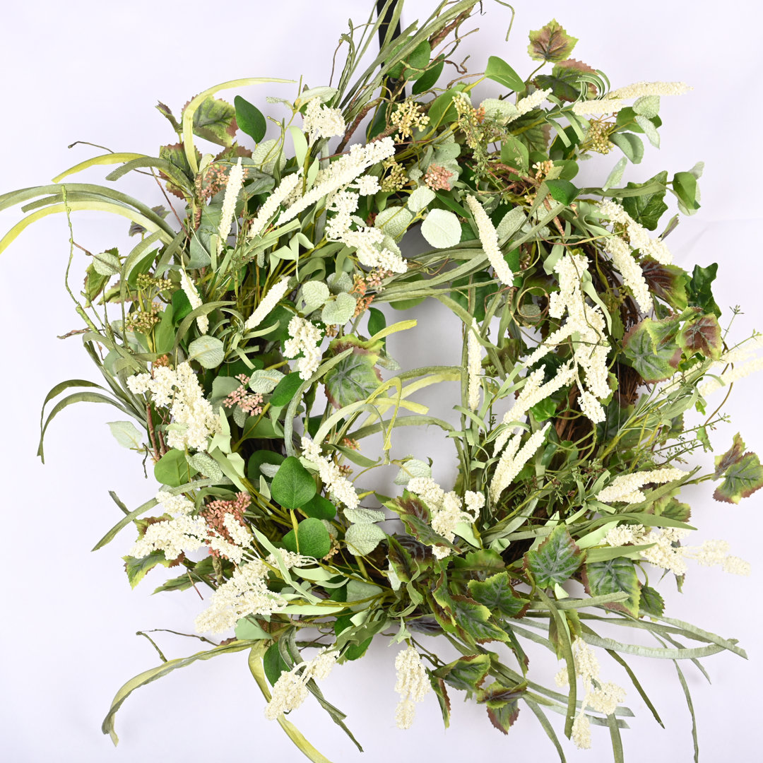 Handcrafted Faux 30'' Wreath leckfllower