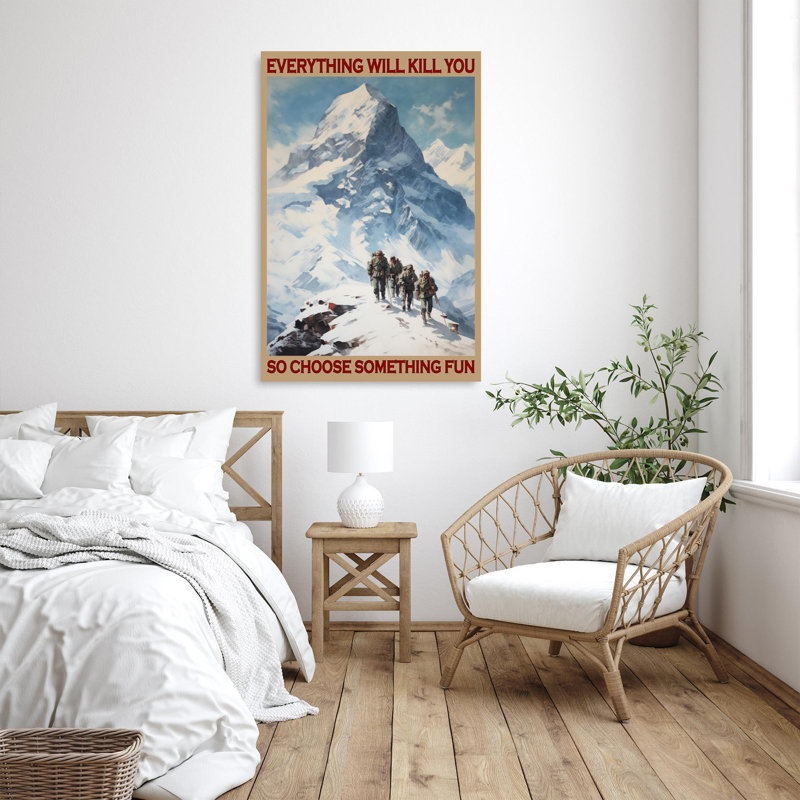 Impression sur toile, Avreen Mountainneering, H 36 po x l 24 po x P 1,25 po