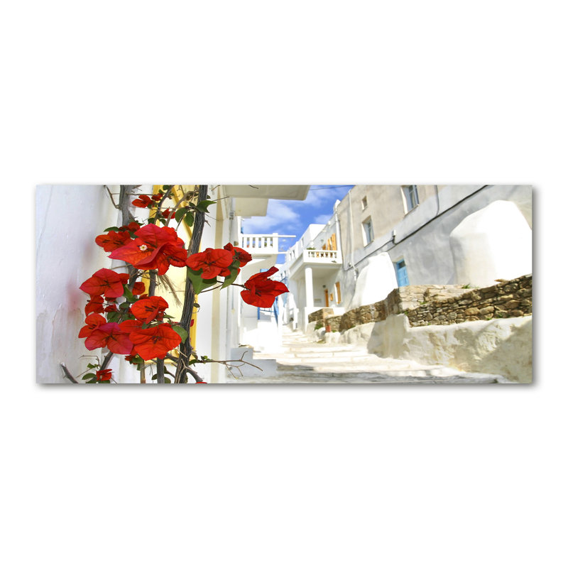 Mykonos Greece - No Frame Print on Glass, Glass, 70cm H x 100cm W x 4cm D