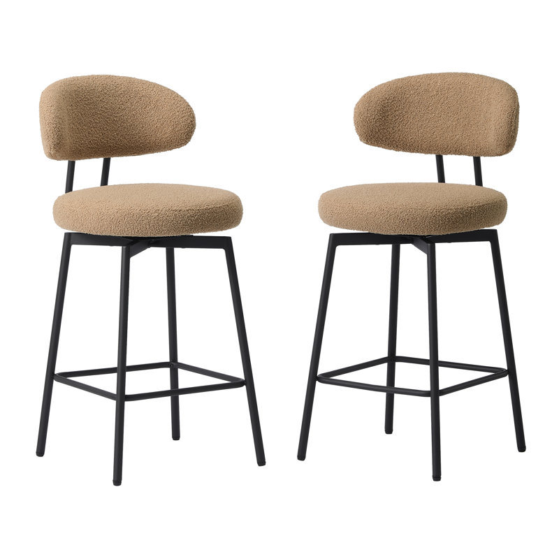 Tabouret de comptoir pivotant 27 po Bayville, Chameau