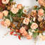 Couronne de fleurs artificielle 24 po avec feuillage d'automne et feuillage d'automne