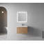 Meuble-lavabo simple 29,59 po avec plateau en résine et portes à fermeture en douceur avec lavabo-94416379