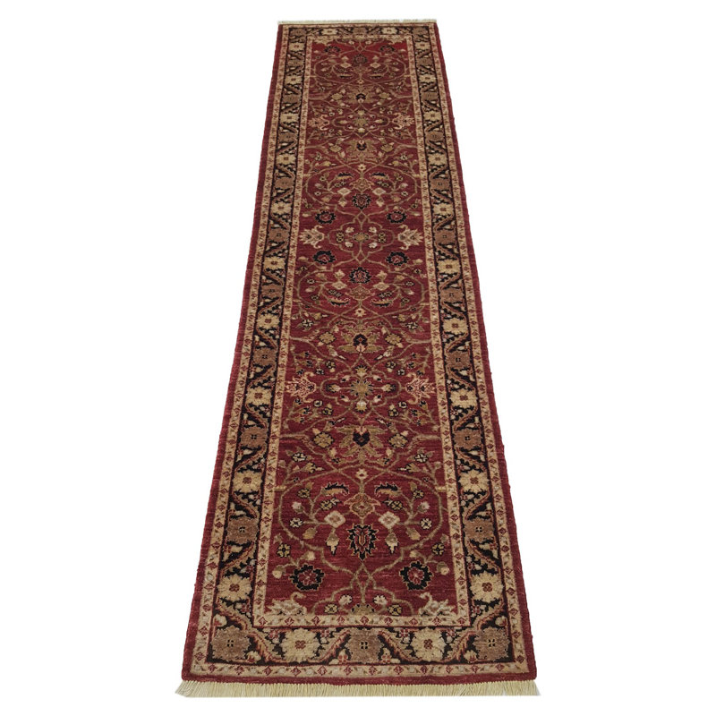 Davey Hand Knotted 3x10 Red Runner