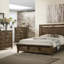 Ensemble de meubles en bois massif de 1 chambre à coucher à 1 tiroir brun rustique de style industriel 1Pc