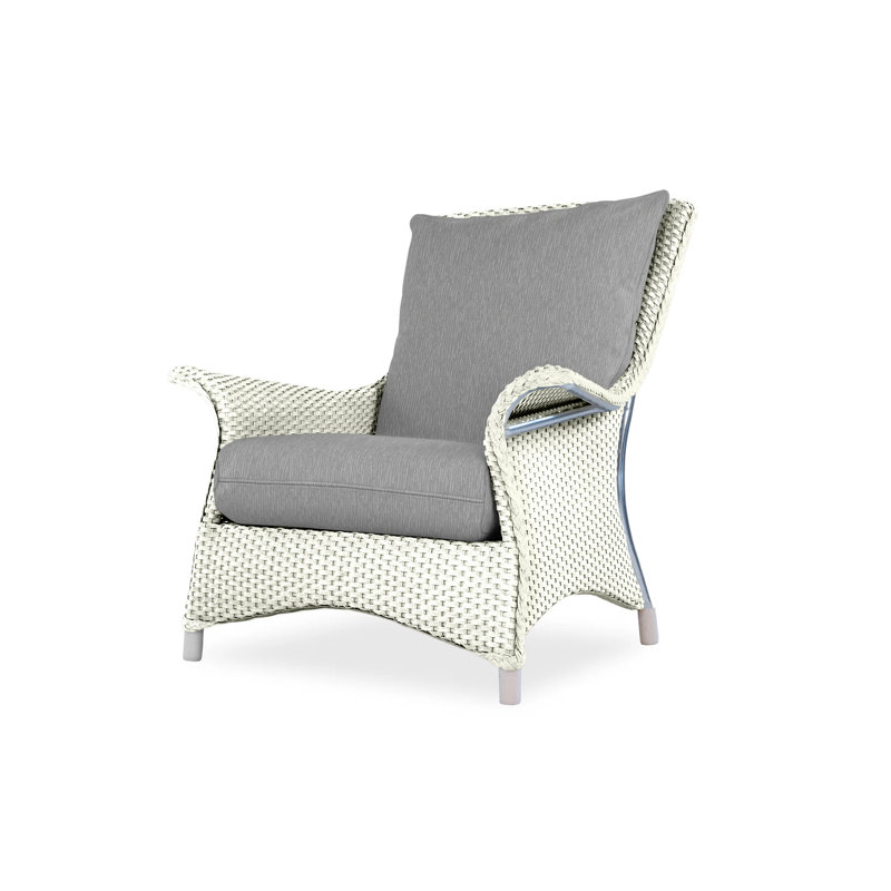 Mandalay Outdoor Lounge Chair, Ivory, Beach Natural