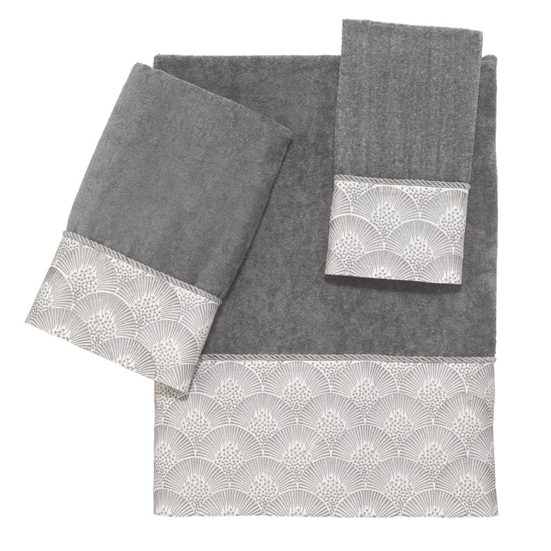 100% Cotton Midweight Waffle Bath Towel, Gray