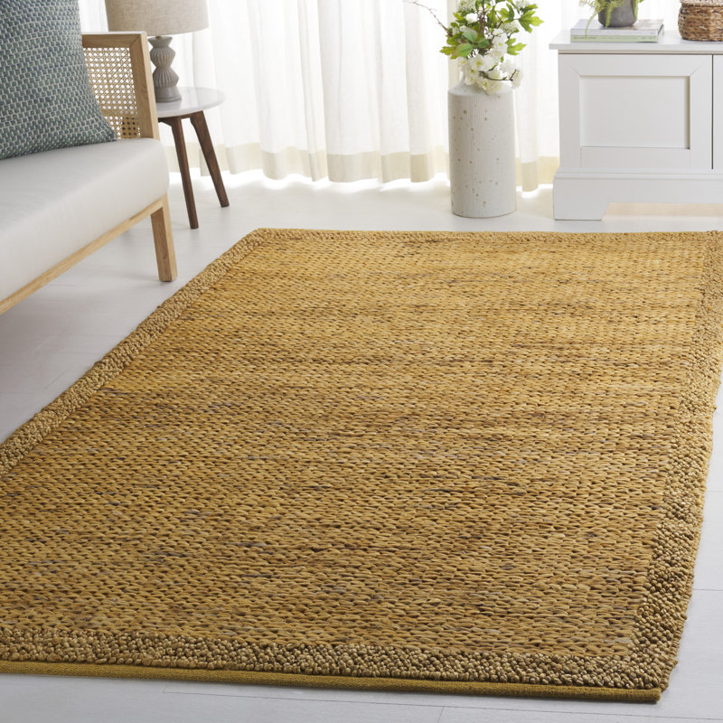 Natural Fiber Handwoven Jute Rug, Rectangle 5' x 8'