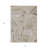 3' X 5' Beige Brown And Ivory Geometric Washable Indoor Outdoor Area Rug