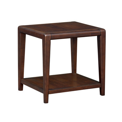 1PC  End Table Bottom Shelf Smooth Corners Contemporary Living Room Home Furniture Side Table