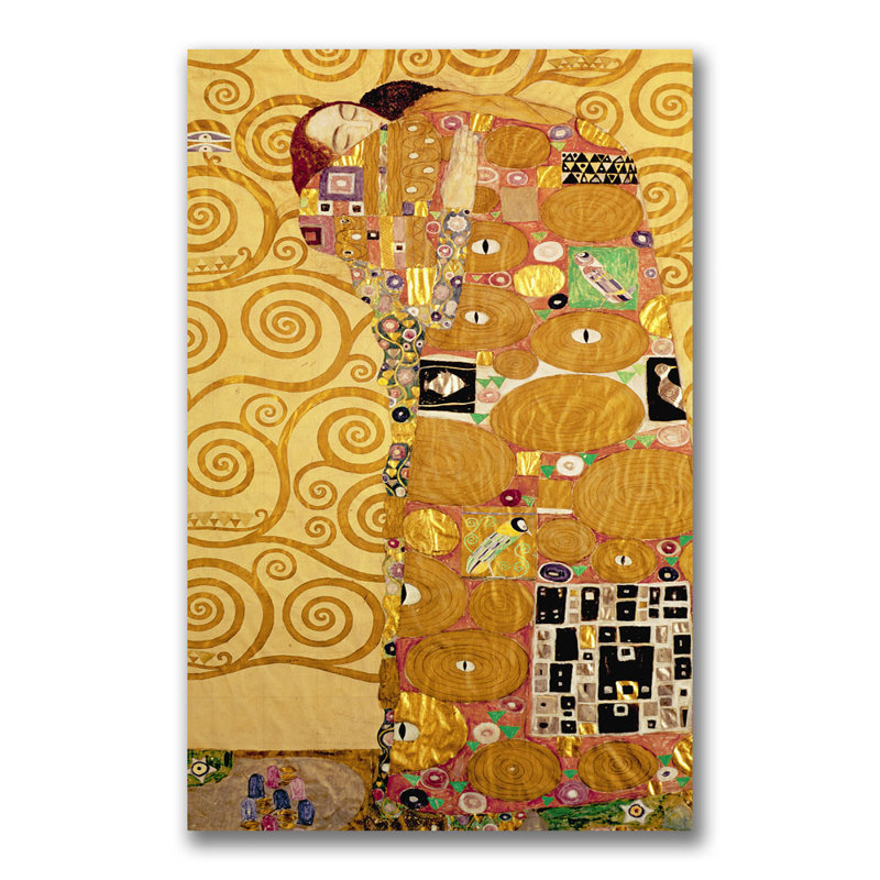 Reproduction sur toile "Foulard" par Gustav Klimt, H 24 po x l 14 po x P 2 po
