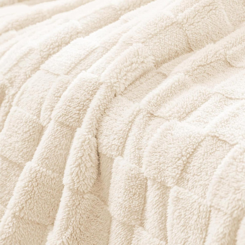 Machine Woven Heated Throw Blanket, Ivory