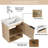 Nahdean 20'' Single Bathroom Vanity with Ceramic Top