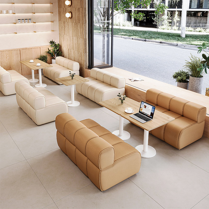 Miquella 47.2'' Faux Leather Loveseat, Cream Faux Leather
