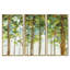 Étude de forêt verte - ensemble d'art mural sur toile traditionnel encadré de 3-72044378-72043242