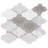 Daltile Raine Natural Stone Arabesque Blend Mosaic Wall Tile (10 PC Per Carton) (7.38 SQFT Per Carton)