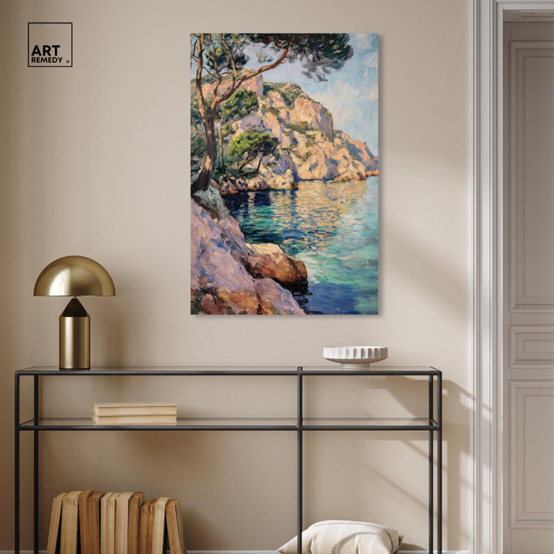 Toile Rocket Waters Monet Coastal par Art Remedy, H 36 po x l 24 po, Toile tendue