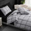Luxury Double Brushed Microfiber Reversible Duvet Cover Set with Zipper Closure and Corner Ties-122252005