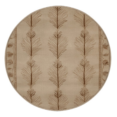 Tapis brun français lavable à la machine