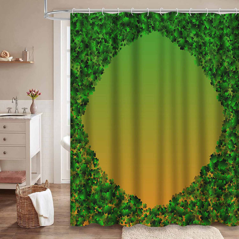 Rideau de douche Clover Confetti, L 72 po x l 84 po