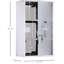 Armoire à pharmacie verrouillable avec porte vitrée, acier inoxydable, 12 po x 20 po, argent, accessible