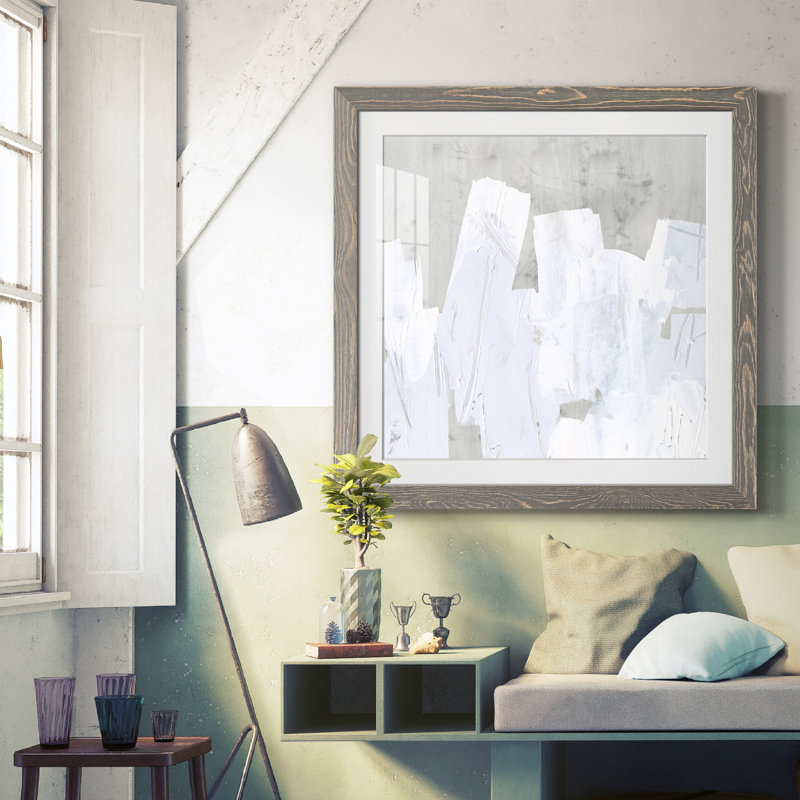 Ice Shield I-Premium, reproduction encadrée - prête à être accrochée, H 22,5 po x l 22,5 po x P 1,5 po, Blanc