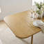 Ensemble de table de salle à manger extensible en placage de bois de 78" à 96" avec 8 fauteuils sculpturaux en chenille-1066524709