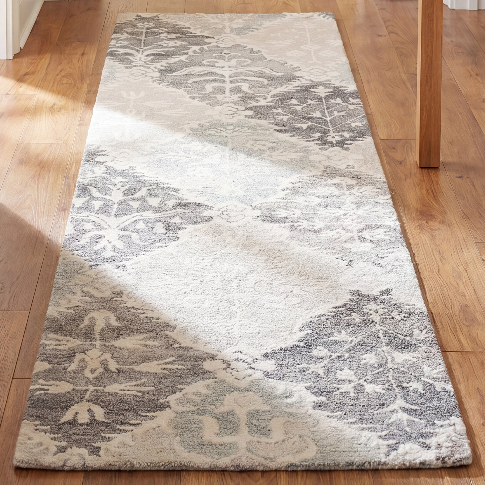 Garvin Hand-Tufted Wool Floral Rug, Runner 2'3" x 9'