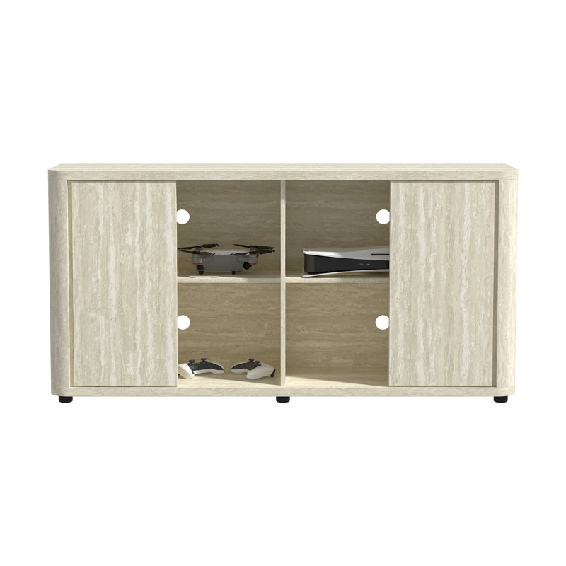 Caomhan 2 Piece Living Room Table Set, Travertine