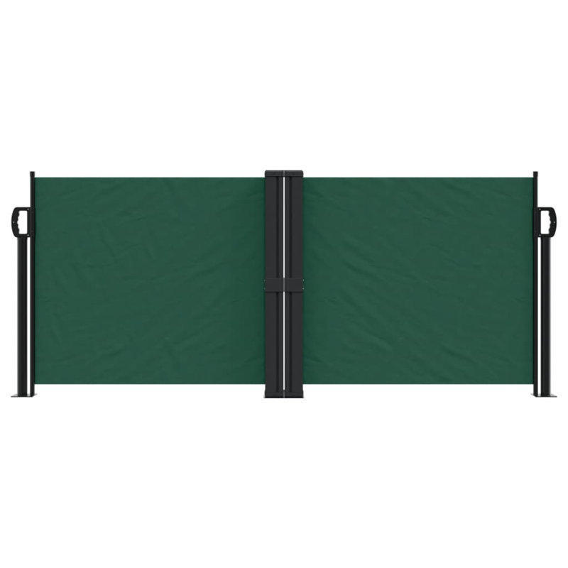 Dakota Fields Retractable Side Awning, 100cm H x 600cm W, Dark Green