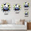 Bleu cendré - Horloge murale surdimensionnée-73163666