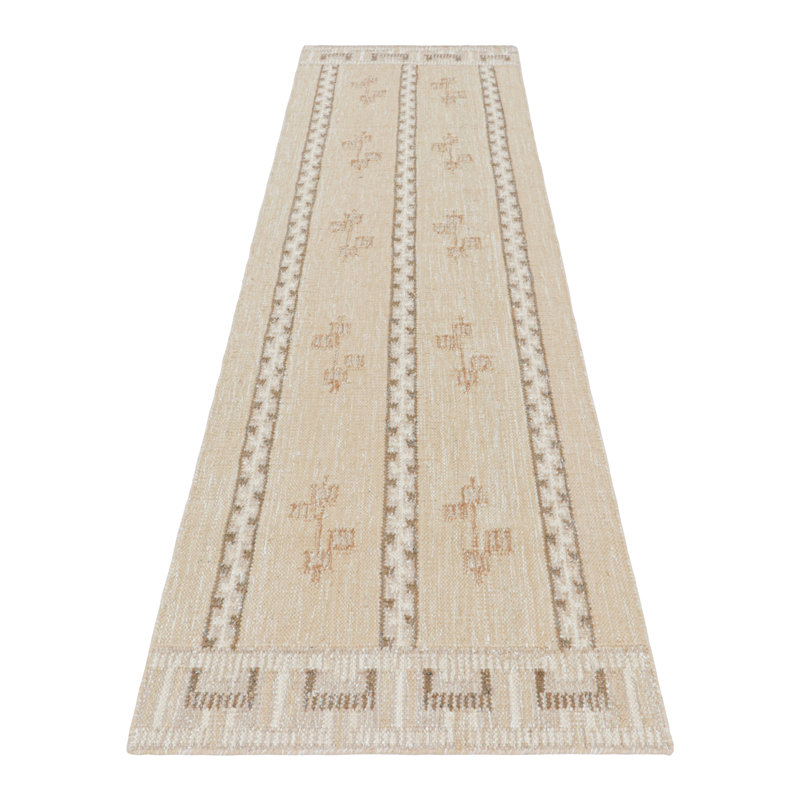 Scandinavian Wool Geometric Area Rug, Runner 2'6" x 10'