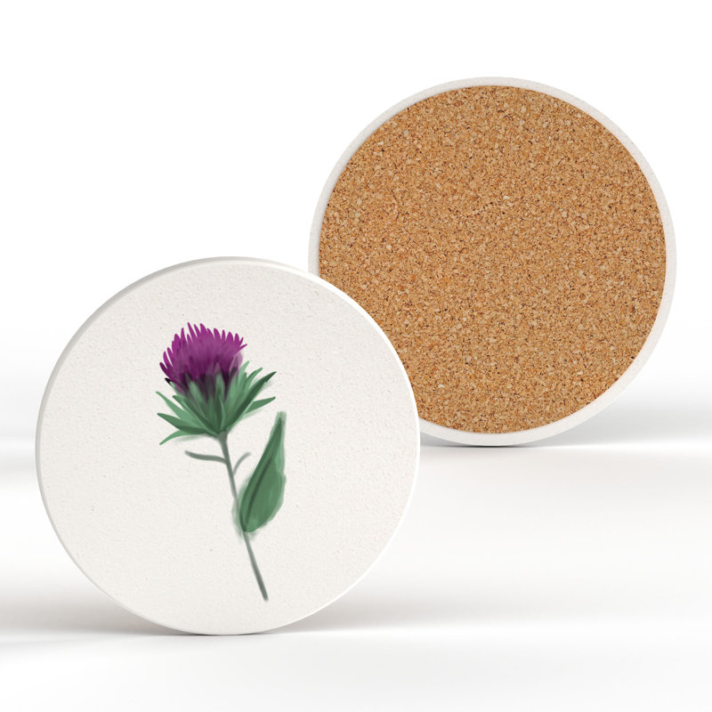 Kana Ceramic Round 1 Piece Coaster