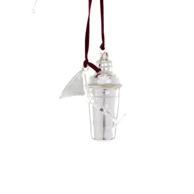 Ornement martini et shaker
