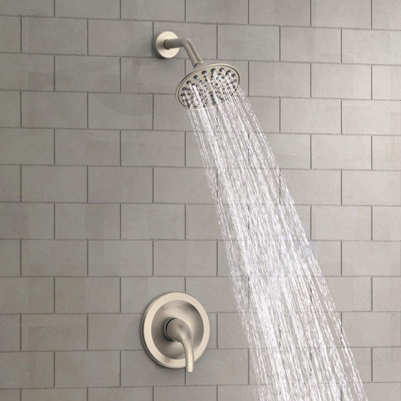 Ensemble de pomme de douche à une poignée à 6 fonctions (valve incluse)