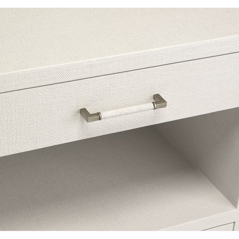 Taylor 2 - Drawer Solid Wood Nightstand, Natural White