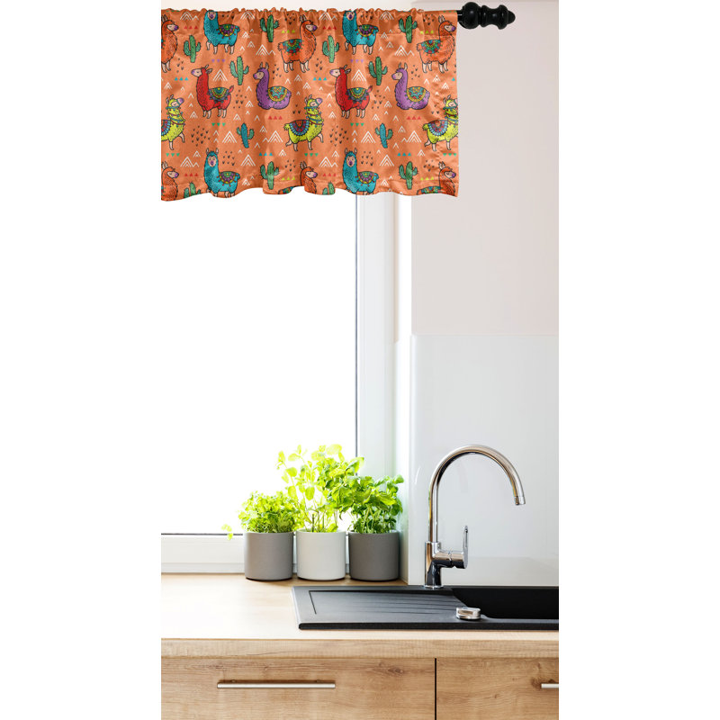 Ensemble de 2 cantonnières Ambesonne Cactus, L 42 po x L 18 po
