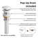 Los Flexi Semi Recessed Vessel Sink, Rectangular Ceramic Drop In Bathroom Sink with Pop-up Drain