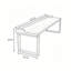 Bureau long pin massif en bois massif Burlywood-1006012150