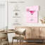 Cocktail rose martini sur toile, 3 pièces-109597387